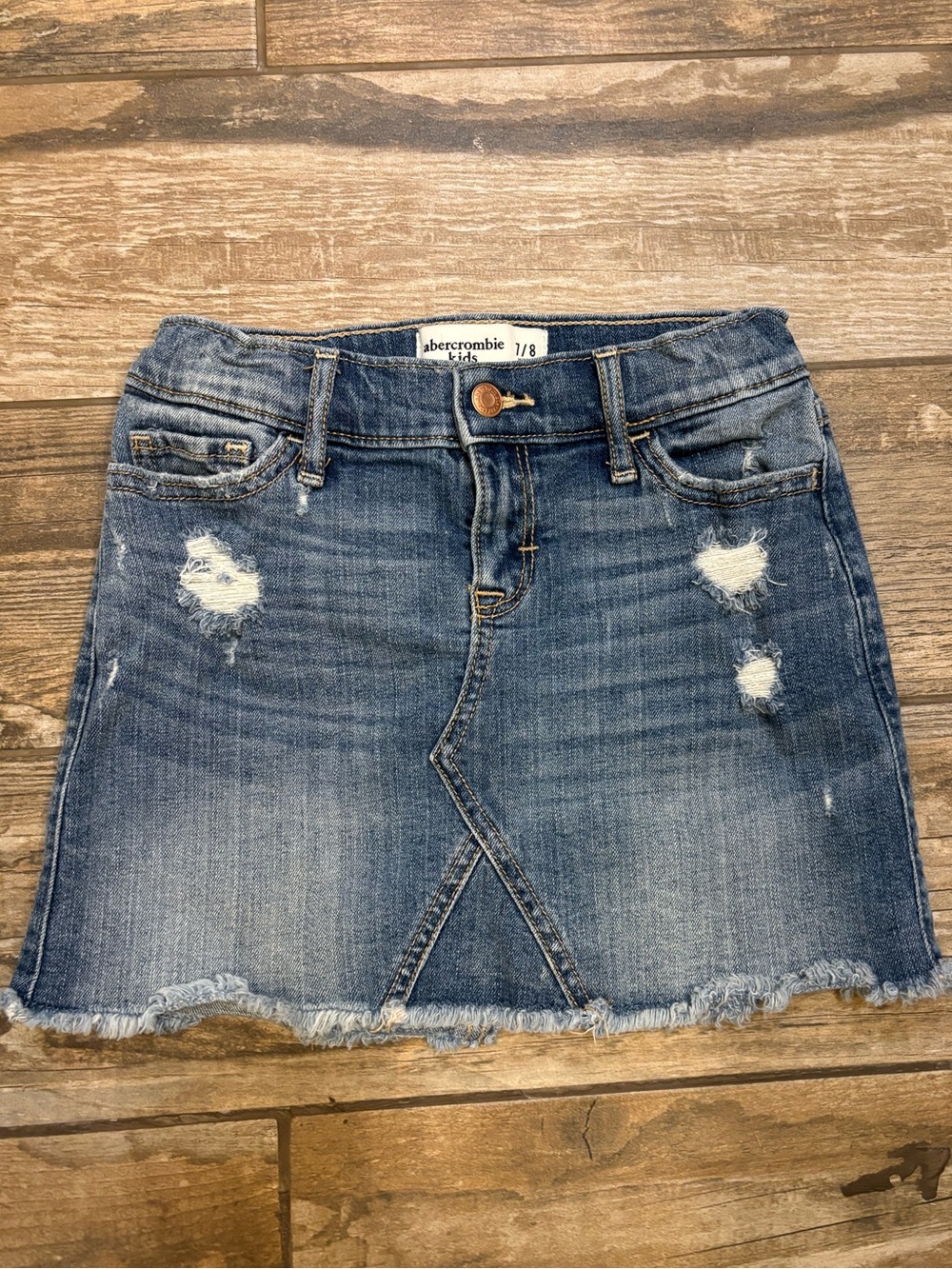 Girls Abercrombie & Fitch Denim Jean Skirt